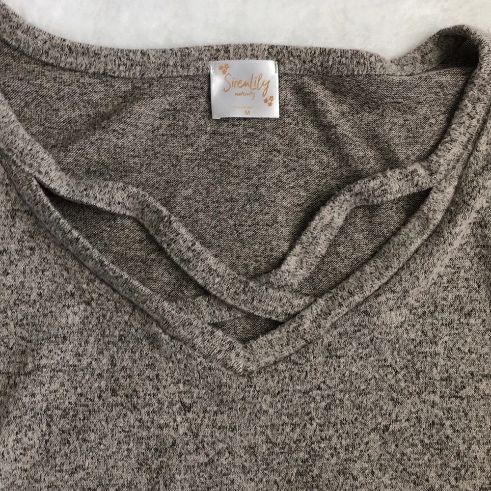Grey Maternity Top - Picture 4 of 4